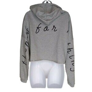 Rue 21 Top Womens Size XL Gray Graphic Hoodie Pullover "Thanks For Nothing"